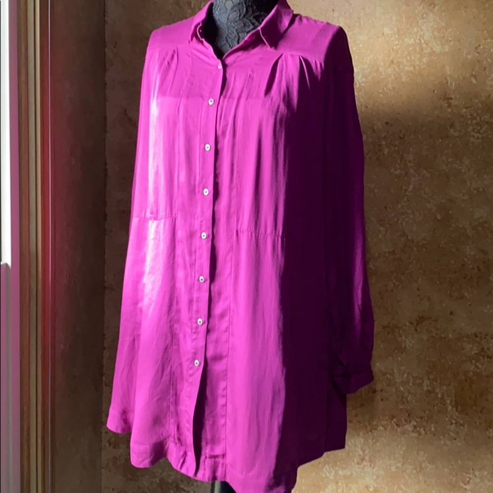 Free People button down tunic top